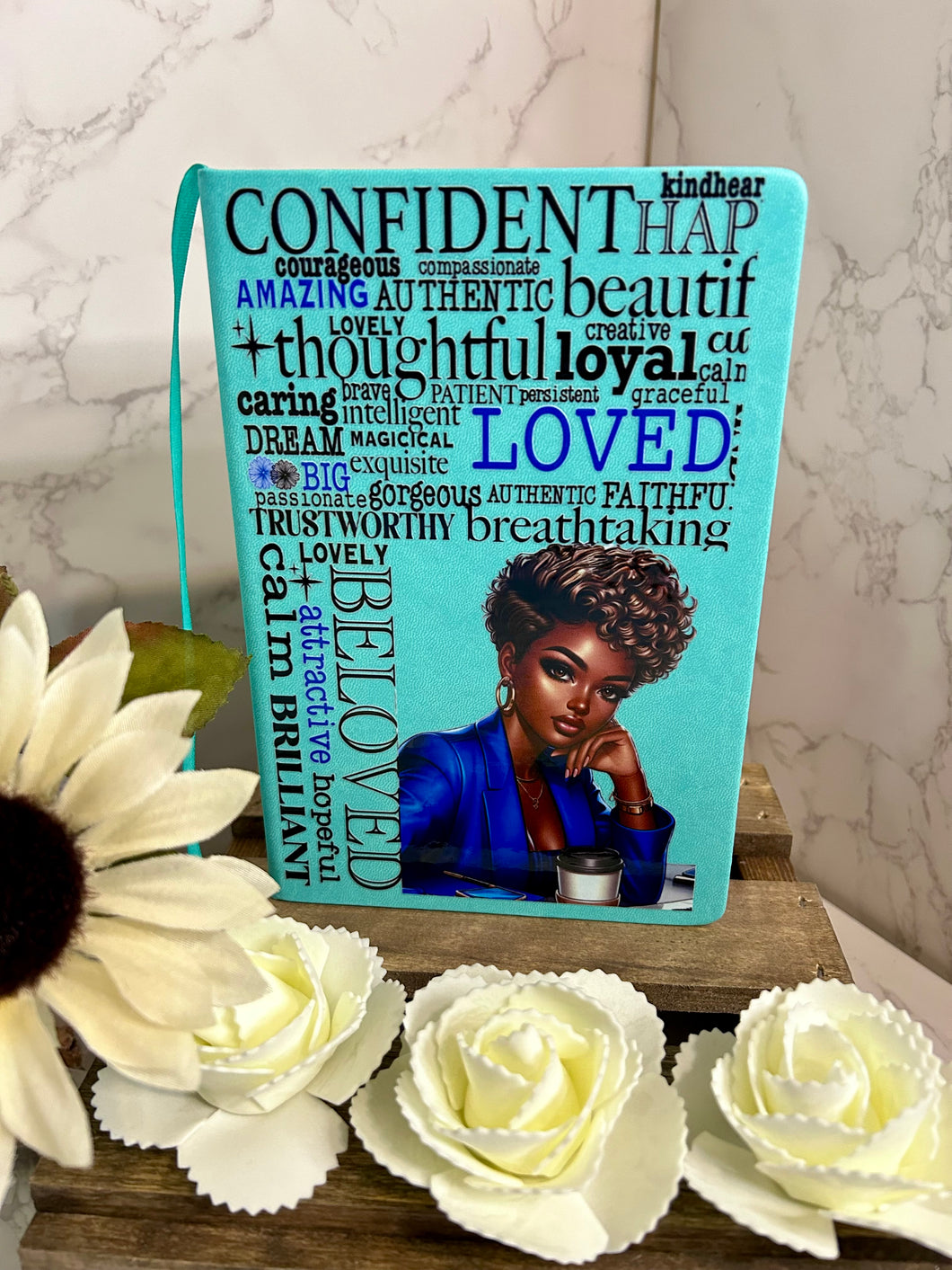 Teal Caramel Babe Confident Journal