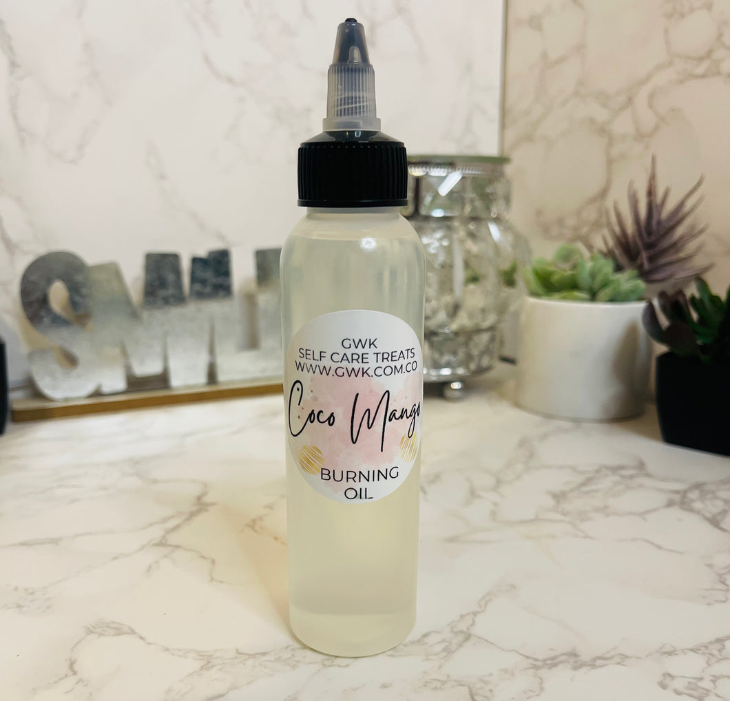 Coco Mango burning oil 4oz.